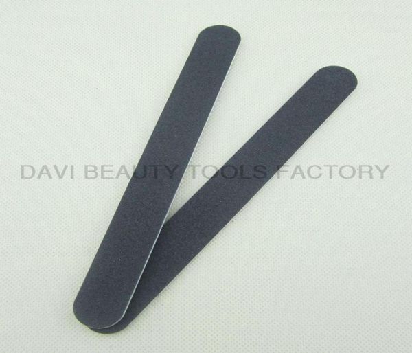 Emery board 50 pcslot lime à ongles ronde noire droite pour nail art SC0311015758767