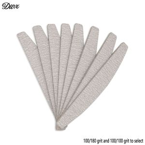 100 stks / partij Manicure Sanding Nail File Buffers 100/180 Gray Sandpaper Tools 100/100 Plastic Emery Boards Lixa de Unha