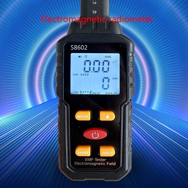 Medidor EMF Detector de radiación de campo eléctrico 3 en 1 5HZ-3500MHz Detector EMF LCD digital Prueba de modo doble HKD230826
