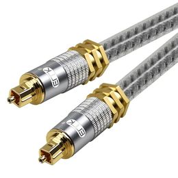 EMK YL-A Cable Toslink macho a macho de 15m OD8.0mm SPDIF Cable de fibra óptica de Audio Digital para altavoz barra de sonido TV Xbox Player