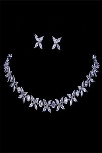 Circones Emmaya impresionante collar de cristal y aretes de joyería de fiesta de lujo para el regalo de la noche de la boda 2201193386241