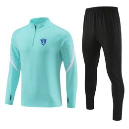 Empoli F.C. Hommes vêtements de sport décontractés enfants en plein air mode sport costume demi fermeture éclair à manches longues respirant décontracté veste de sport