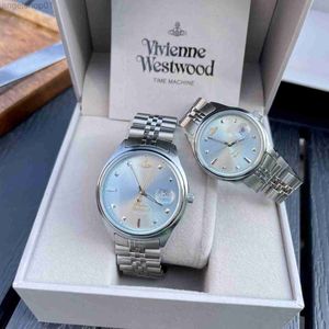 EMPRESS DOWAREUR BROKING ICE BLUE Quartz Watch Womens Style British Staterproof Calendar Fashion Romantic Couple Watchgjnb