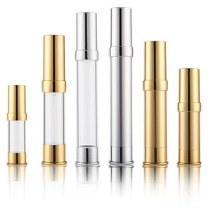 Bouteille vide en plastique de bouteilles de parfum de jet de 15ml 20ml 30ml pour la couleur argentée d'or de tube d'emballage de cosmétiques