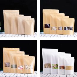 Lege 28g 1oz-verpakking Geurbestendige Mylar-zakverpakking Stand-upzakjes Heat Seal Eetbare zakken met venster Kleine MOQ Maatwerk Multi-BJ