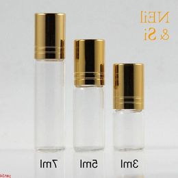 Lege 3 ml 5 ml 7 ml etherische olie roll-on glazen fles transparante cosmetische make-up parfum massage roller flessen gratis verzendinggoed aantal Wsvq