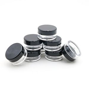 Lege 5 gram plastic potpotten cosmetische cosmetica lege 5g monster potten containers ps duidelijke pot