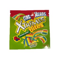 Lege 600 mg gaskoppen Mylar-zakjes Geurbestendig Xtremes Bites Rainbow Berry Sweetly Sour Edibles Gummies-pakket