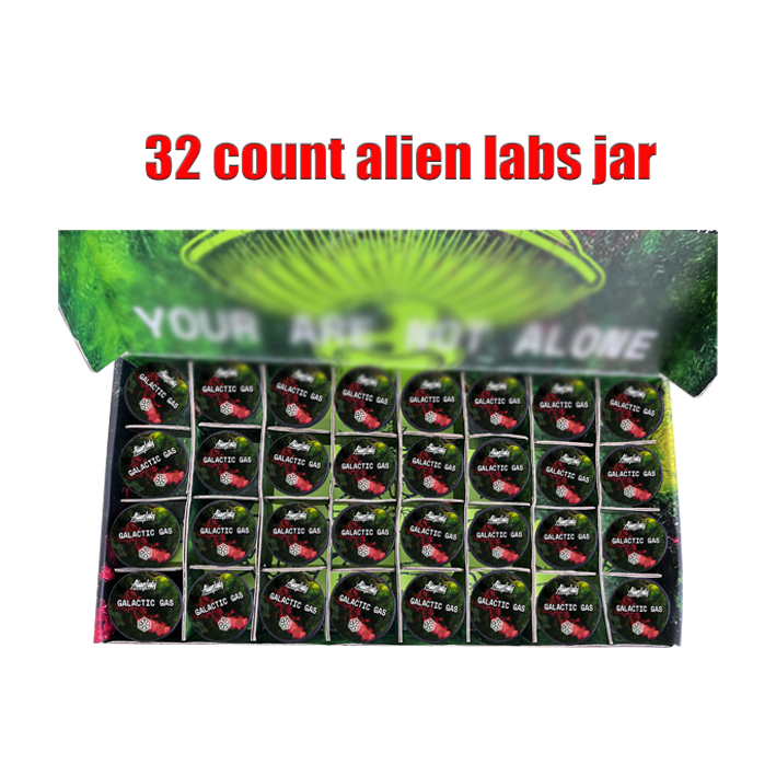 Leeres 3,5-G-Alien-Labs-Blumenglas-Gadgets-Box. Hochwertige 2-Unzen-Konzentratglas-Gläserverpackung