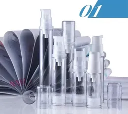 Lege airless pompfles 5 ml 10 ml 12 ml 15 ml 50 stks/partij vacuümdruk emulsieflessen met lotionpomp cosmetische fles