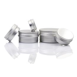 Contenants de baume à lèvres en aluminium vides pots de crème cosmétique étain artisanat pot bouteille 5 10 15 30 50 100g Ckshc