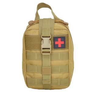 Bolsa vacía para botiquines de emergencia Botiquín de primeros auxilios médicos tácticos Paquete de cintura Acampar al aire libre Senderismo Tácticas de viaje Bolsa Molle