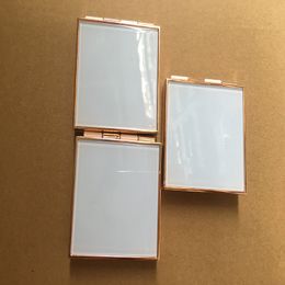 Lege Blusher Compact Cosmetische Poederboxen Case Oogschaduw Containers Vierkante Draagbare Lip Rouge Sub Verpakkingsdoos met spiegel