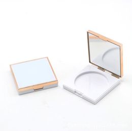 Lege blusher compacte cosmetische poeder kast dozen oogschaduwcontainers vierkant draagbare lip rouge sub verpakking doos sn4583