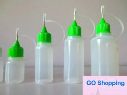 Bouteille vide 3 ml 5 ml 10ml 15 ml 20ml 30 ml Bouteille d'aiguille 50 ml Pour les bouteilles de compte-gouttes en plastique jus de jus d'œil avec pointes en métal