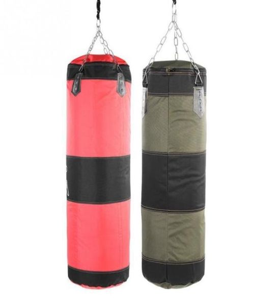 Sac de sable de boxe vide, sac de sable suspendu, entraînement de boxe, combat, karaté, poinçonnage, sac de sable avec crochet de chaîne en métal 3378163