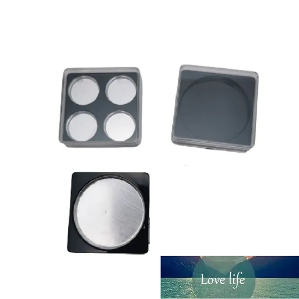 Bouteilles d'emballage Palette de fard à paupières vide Carré noir Conteneur cosmétique Marque privée Étui fard à joues rechargeable Maquillage Poudre ombre à paupières Compact