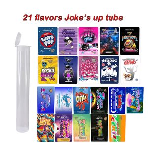 Tubo pre roll vuoto di joke's up RUNTZ LATO POP king size JOINT Jokes up tubo di plastica da 116 mm