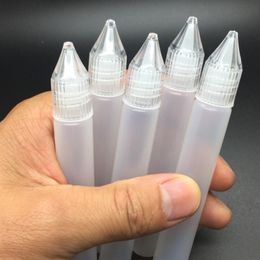 Botella de aguja de jugo vacía, punta de goteo, 10ml, 15ml, 30ml, cuentagotas exprimible de plástico para almacenamiento de líquidos