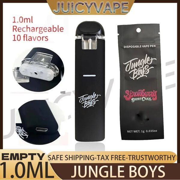 Bolígrafo desechable de la jungla vacía bolígrafos 1.0ml gramo de gramo dispositivo de aceite grueso E cigarrillo pods 360 may