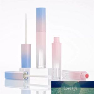 Lege lipglossbuis roze blauwe gradiënt lipglazuur buis diy lippenstift cosmetische verpakkingscontainer