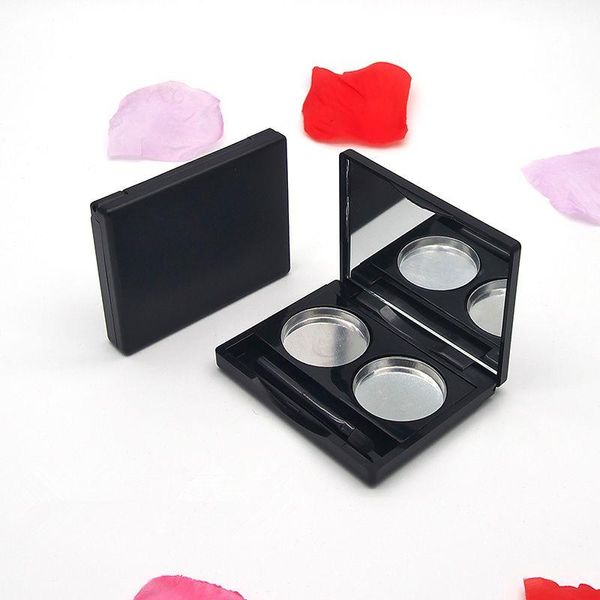 Palette de maquillage vide DIY Pigment Tray Holder Box Case pour fard à paupières / fard à joues / surbrillance / poudre à sourcils / poudre libre F2379 Wpdkj