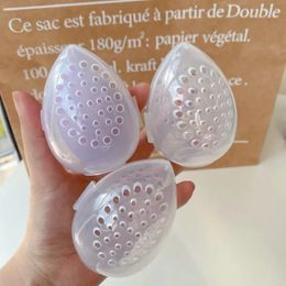 Lege make -up spons opbergdoos plastic ei -vormige cosmetische puff organisator rek draagbare make -up blender houder stand droogdoos