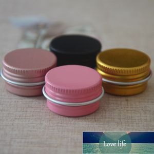 Vacío Mini 5G 10G Jarras de aluminio Metal Pink Gold Black Sample Lip Balm Deodorant BB Cream Mask Máscara de estaño Maquillaje Contenedor 50pcs Precio de fábrica Experto Diseño Calidad