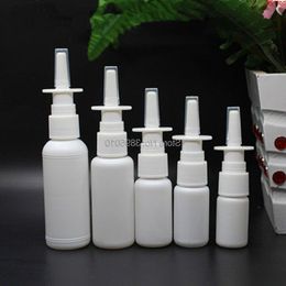 Pulvérisateur nasal vide 10 ml 15 ml 20 ml 30 ml 50 ml bouteilles en plastique pompe pulvérisateur blanc F995good Sixpa