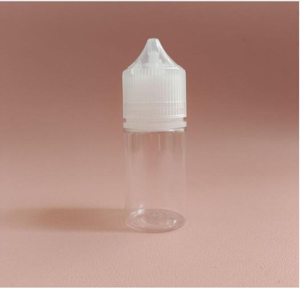 Bouteille d'huile vide Flacons compte-gouttes en plastique noir clair 10 ml 30 ml 15 ml avec embouts longs et fins bouchons inviolables bouteille d'aiguille liquide E