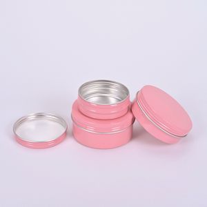 Lege roze aluminium lippenbalsemcontainers cosmetische crème potten tin ambachten potfles 60 ml 100ml 150ml