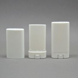 Пустые пластиковые овальные контейнеры для дезодорантов, тюбики для бальзама для губ с крышками, 15 мл для губной помады, карандаша, помады, домашнего бальзама для губ, без BPA Ctqpq