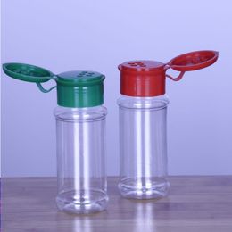 Ensemble de bouteilles d'épices en plastique vides pour stocker le sel et le poivre d'assaisonnement pour barbecue, bouteilles de shakers à paillettes 60 ml/2 oz Bvkmo