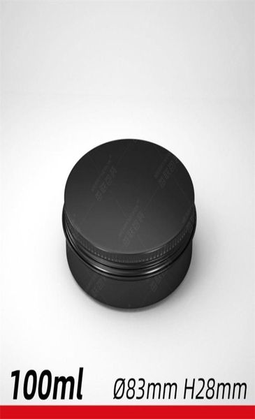 Organizador redondo vacío Jares cosméticos Cajas negras de aluminio latas de tornillo Tabras Caja de metal maquillaje de té Food 2 2mlc C21941297
