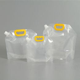 Lege opstaande plastic drankverpakking Uitloopzak 1000 ml bierzakje voor sap, melk, water DH9766