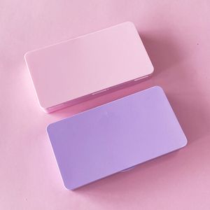Lege opslagorganisatoren roze paarse doos kas container voor nep valse nagel tips manicure nagels accessoires en gereedschappen