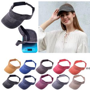 Vide Top Cap Casual Visière Soleil Chapeaux Femmes D'été Vintage Casquette Courbée Golf Tennis En Plein Air Plage Snapback Baseball Chapeau tt1216