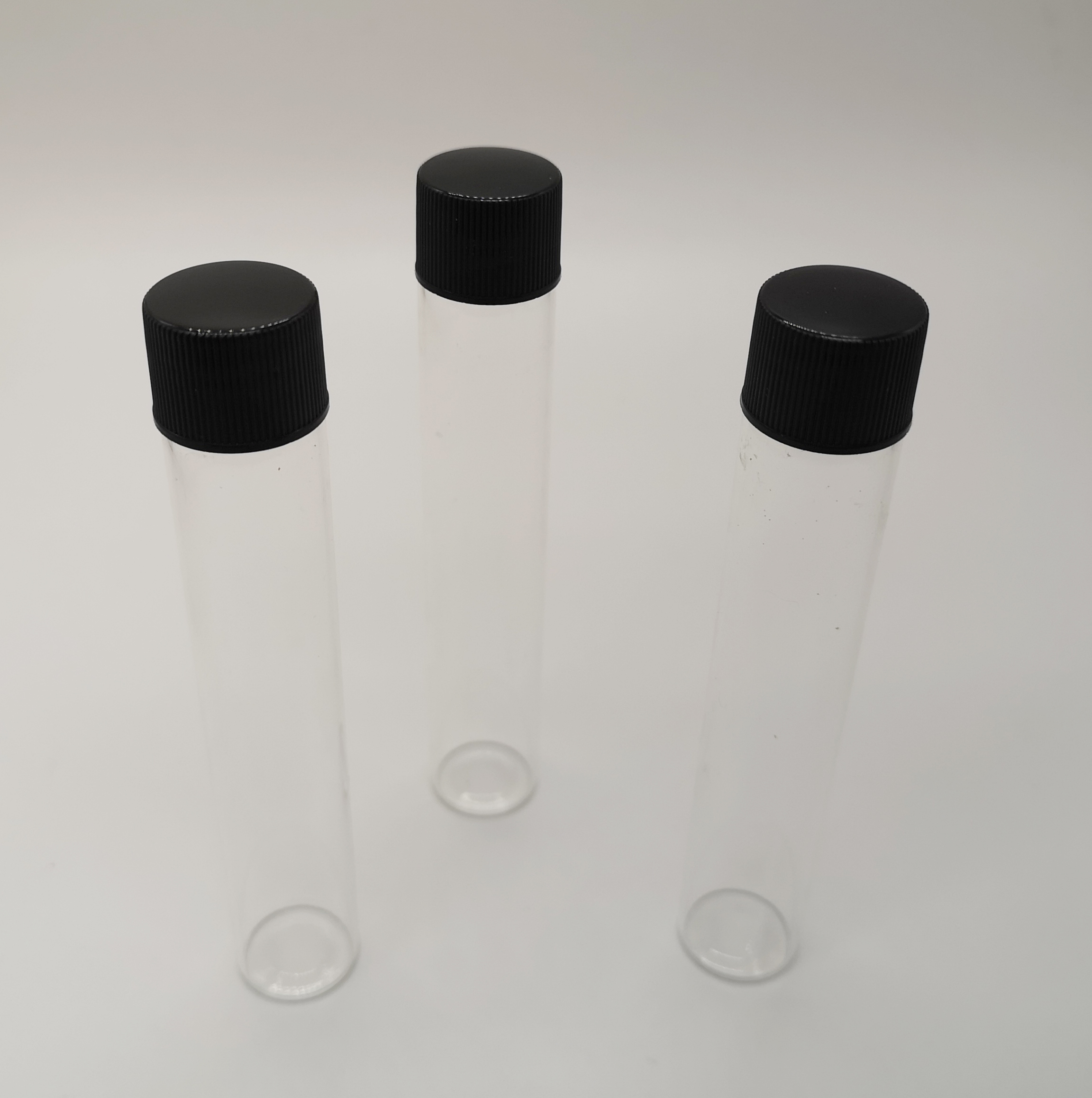 Bottiglia a tubo vuoto Tubi da imballaggio King Size da 120 mm Etichette personalizzate Tubi in vetro trasparente