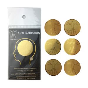 EMR Shield Anti-Radiation Stickers Gadgets 24k Energy Onda anti-electromagnética Adecuado para ancianos y mujeres embarazadas Ion negativo + Infrarrojo lejano