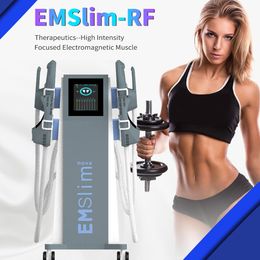 EMS 4 poignées façonnage du corps élimination de la graisse de cellulite équipement de renforcement musculaire électromagnétique RF 2 en 1 machine d'entraînement de stimulation de l'abdomen