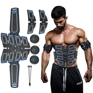 EMS Abdominal Muscle Stimulator Trainer USB Connect Abs Fitness Equipment Training Gear Muscles Electrostimulator Toner Massage 220408