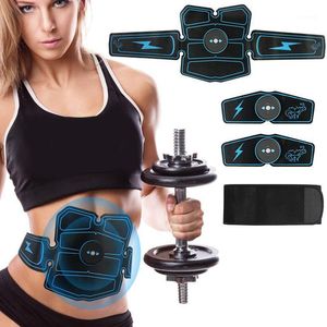 Trainingsuitrusting EMS-buikspier trainer Electro Abdos ABS-stimulator apparaten toning riem fitness machine home gym met gel pad1