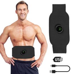 EMS Abdominale Toning Belt Abs Spierstimulator Massage Thuis Fitness Workout Apparatuur Lichaam Buik Taille Sporter Wegen Verliezen 240123