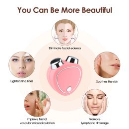 EMS Beauty Instrument Mini Portable Face Slimming Massager Micro Current Delicate Contour Tifting Firming Facial Skin Care