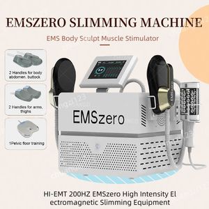 Machine de sculpture corporelle EMS EMSZERO NEO RF, équipement de beauté pour brûler les graisses, 14 Tesla 6500W HI-EMT Nova, stimulateur musculaire électromagnétique avec 4 poignées