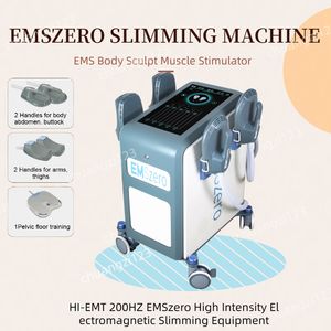 EMS Body sculpt Machine EMSZERO NEO RF équipement de mise en forme pour brûler les graisses 14 Tesla 5000W HI-EMT Nova stimulateur musculaire électromagnétique avec 2/4/5 poignées