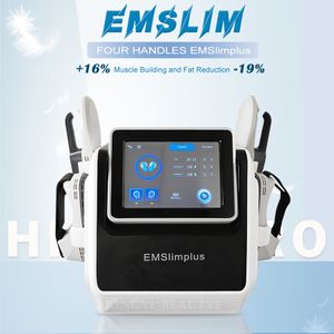 Máquina moldeadora de cuerpo Ems Emslim Hi Emt desarrolla músculos y quema grasa con sistema de refrigeración por aire Equipo de belleza no invasivo Hiemt Pro 4 asas