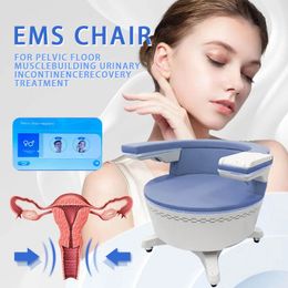 Silla EMS no invasivo Electromagnético Pelvic Floor Música reparada Máquina de reparación de Kegel Tratamiento de incontinencia urinaria