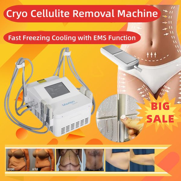 EMS Plaques de refroidissement Machine Cryothérapie EMS Slim Cellulite Enlèvement Tigre Dos Produits de perte de poids Réduire la forme du bras papillon Fesses de pêche