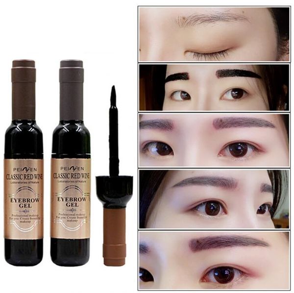 Gel pour sourcils parfait et durable, gratuit, EMS/DHL, 3 couleurs, cosmétiques coréens, type Peel off, maquillage, gel brun, rehausseur de sourcils imperméable